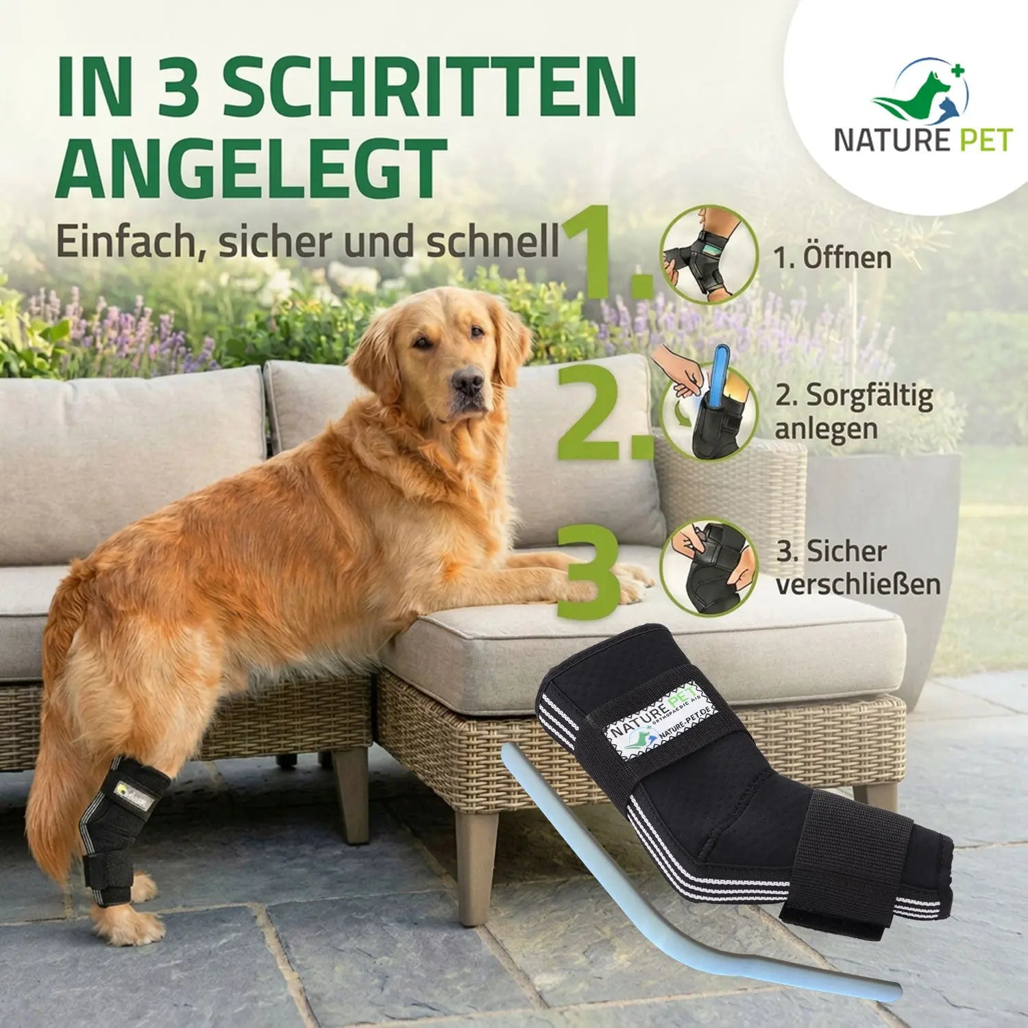 Sprunggelenk Durchtrittigkeits Bandage für Hunde