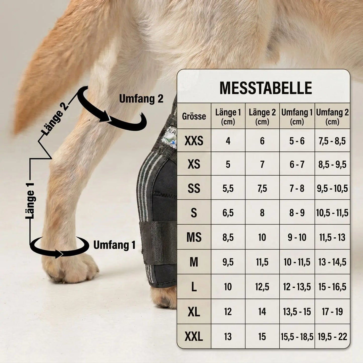 Sprunggelenk Durchtrittigkeits Bandage für Hunde