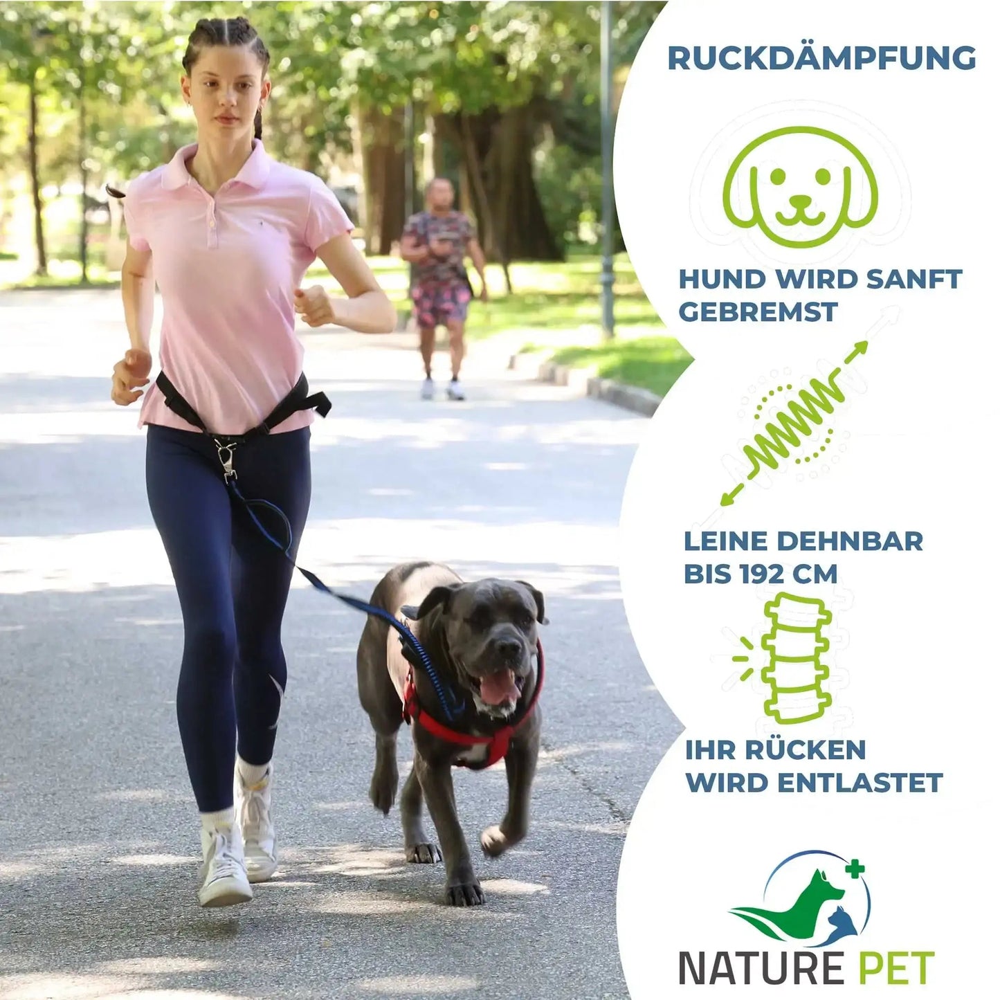 Freihand Joggingleine für Hunde