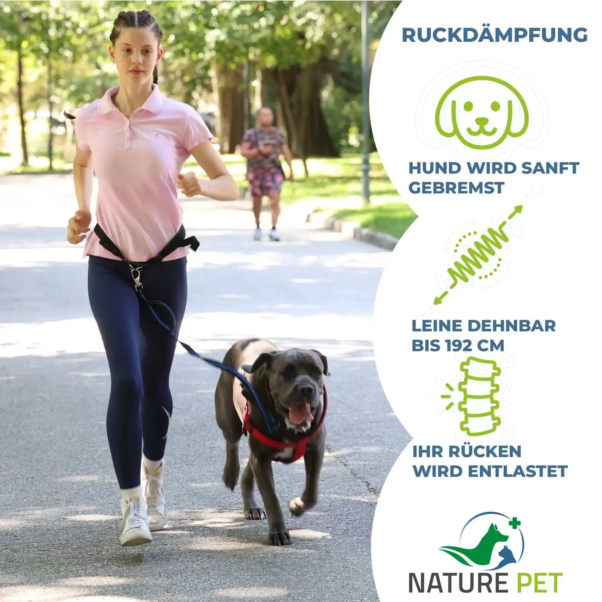 Freihand Joggingleine für Hunde