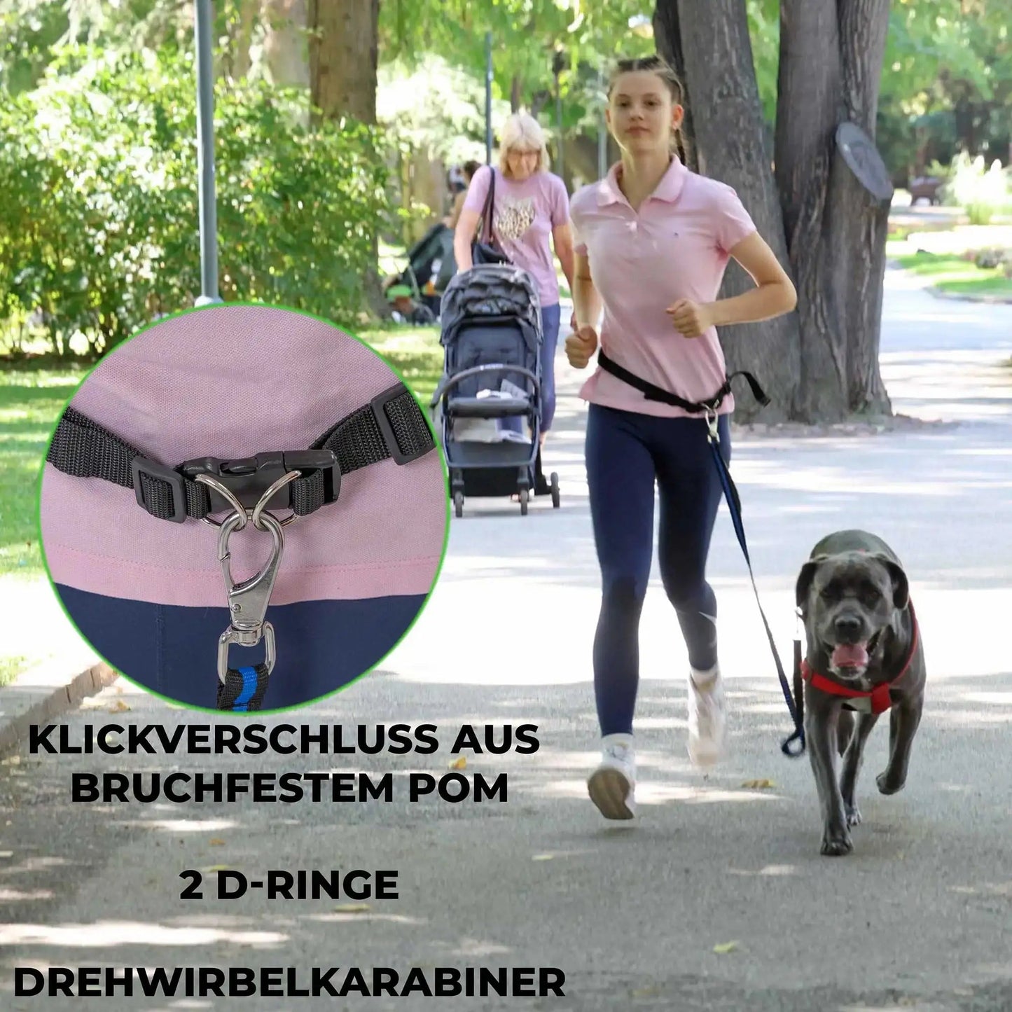 Freihand Joggingleine für Hunde